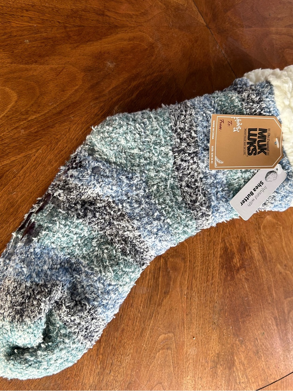 Mike Luke fleece lined cozy warm up socks nwt